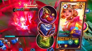 It's just A Game Don't Toxic 🗿 ANGELA COLLECTOR SKIN GAMEPLAY -MLBB 