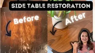 Gorgeous Mid Century Modern End Table Restoration