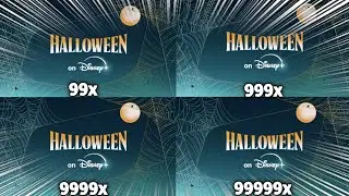 Disney Plus Halloween Night Intro at Extreme 999999x Speed!