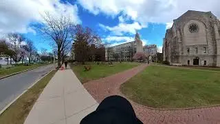 [5K] Boston Massachusetts Travel - Sunshine College Walking Tour: Boston University, Kenmore Square