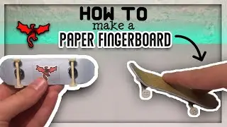 DIY Paper Fingerboard!! [Easy and no trucks needed!]