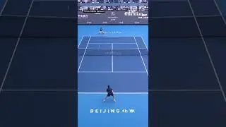 'Video Game Tennis!' 🎮🎾 Alex de Minaur Wins Incredible Point Against Sinner In Beijing #shorts