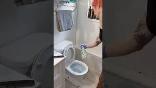 Speed bathroom cleaning #cleaning #bathroomclean #cleanwithme #cleaningvideo #housecleaner