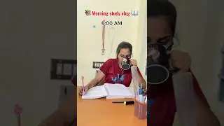 Morning study vlog📚📖#shortsfeed #minivlog #studyvlog #morningroutine#morning