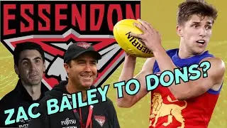 ESSENDON to offer 1.3 MILLION per year to 2026 Free agent Zac Bailey