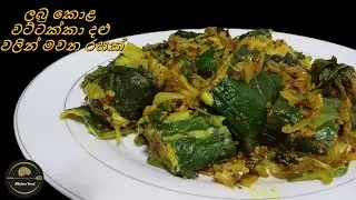 ලබු කොළ වට්ටක්කා දළු වලින් රස කෑමක් | ලබු කොළ තෙම්පරාදුව | Labu Kola Recipe | Bottle gourd leaf