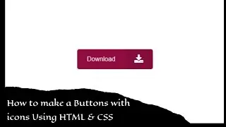 Create Button with Icons Design Using HTML And CSS