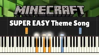Minecraft Theme Song | SLOW & SUPER EASY Piano Tutorial
