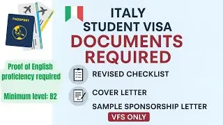 Italy Student Visa 2025&ndash;2026 | Full Checklist + VFS Process | Cover & Sponsorship Letter Guide