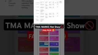 TMA MARKS Not Show on Dashboard Problem | TMA kitna number ka hota hai | NIOS TMA Upload free | #tma