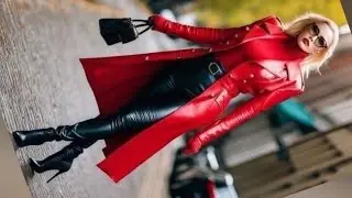 Последние кожаные платья для девочек и женщин //кожаные лаги //кожаные юбки для зрелых женщин