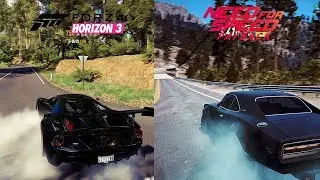 [4K] NFS Payback vs Forza Horizon 3 Ultra graphic showdown