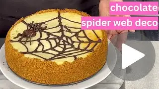 Halloween Chocolate Spider Web Deco