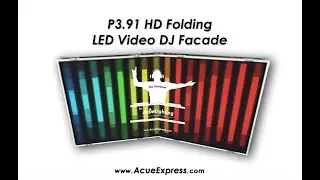 Acue Lighting - Portable Folding P3.91 LED Screen System/ DJ Stage & Club Lighting Design Setup