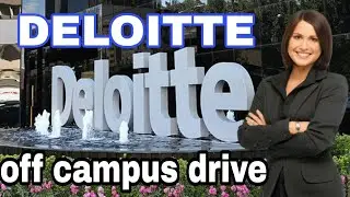 DELOITTE HIRING OFF CAMPUS RECRUITMENT 2021 FOR FRESHERS | OFF CAMPUS HIRING - BTA