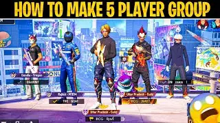 how to create 5 player group in free fire