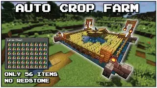Easy Wheat Farm Minecraft - Auto Crop Farm