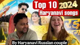 Top 10  Haryanvi Songs 2024 | Haryanvi Russian Couple | Russian Bandana | Mote Peg