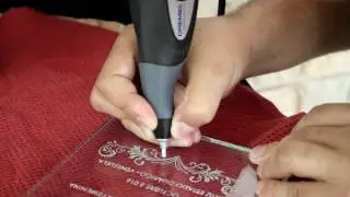 GRABADO SOBRE VIDRIO CON EQUIPO DREMEL ENGRAVER