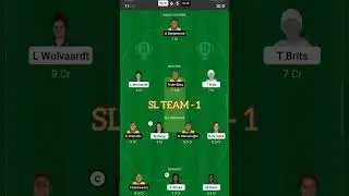 SA-W vs SL-W Dream11 Team Prediction