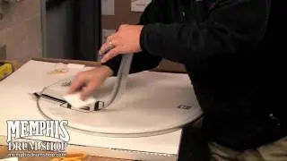 Custom Vintage Shield Installation at Memphis Drum Shop