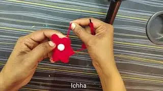 Beautiful and Unique  Woolen Rubber band making idea for girls . DIY Woolen craft ideas @ichha1379