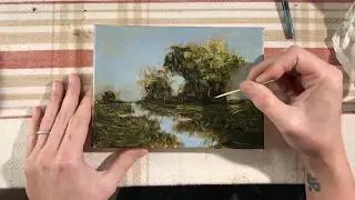 Painting a Landscape with Megan Gray Arts - Part One