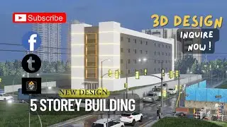 5 STOREY BUILDING 3D DESIGN PINOY / RS MODELO PH