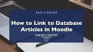 How to Link to Database Articles in Moodle