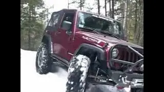 New England Jeepz Winter Jeep Wheeling at Field and Forest