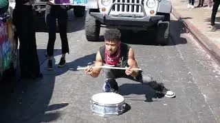 Tyler Lofton Performing at Black Lives Matter Protests June 6, 2020 Weho Los Angeles CA USA