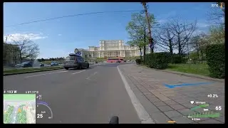 2025.04.05-GoPro Hero 10 Black with TELEMETRY - Road Bike through Bucharest - Palatul Parlamentului
