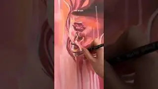 Painting tips: How to make paint drips. #art #acrylicpainttips #howtopaint #paintingtutorial