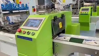 N95 KN95 face mask flow wrapper, pillow type packing machine - Samfull Packaging Machine