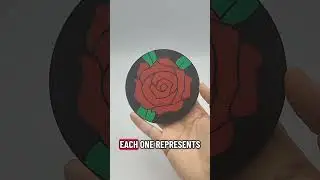 Each flower has a meaning and this rose means beauty ❤️  #coaster #rose #cute #3dprinting #beautiful