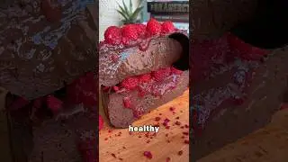 High Protein Dark Chocolate Raspberry Cheesecake