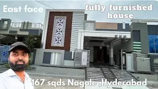 అద్భుతమైన fully furnished, East 2bhk independent house for sale in Hyderabad #nagole #house #villa