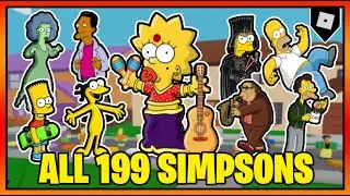 ALL 199 SIMPSONS in FIND THE SIMPSONS || Roblox