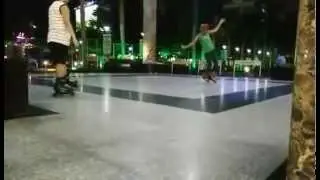 Ga Skater - Toe Toe Back Cross Parallel Slide Trick