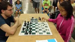 Allison - Blitz against GM Robert Hess (3/1 Time Odds) at 2018 National Elementary K-6 Championship