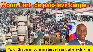 😭😭😭Gwo sabotay fèt nan santral elektrik Port de paix a, 