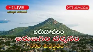 🔴LIVE : 29/01/2026 అరుణాచలం అరుణగిరి దర్శనంa🌄 | Arunachalam Temple | Arunagiri devotional