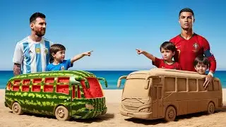 Messi&rsquo;s Son Points & Laughs at a Sand Car &mdash; You Won&rsquo;t Believe This! 😂