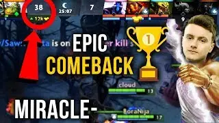 Miracle- Terrorblade EPIC 12k Gold Lead & 30+ Kills behind Comeback - Thats Why They Call Him M-GOD!