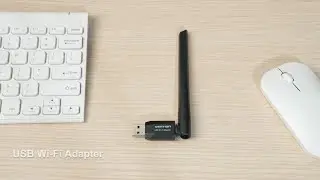 AC650 USB Wi-Fi Dual Band Bluetooth Adapter With High Gain Antenna Black KDU