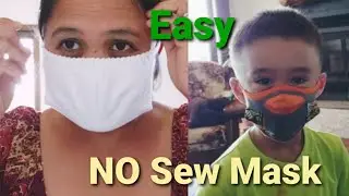 NO Sew Easy Sock Cloth Mask / DIY by Manang Meme
