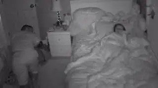 Dad Sneaks off From Sleeping Daughter