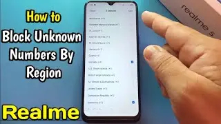 How to Block Unknown Numbers By Region on Realme 5 Mobile Phone | Block Calls