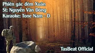 Karaoke Phiên Gác Đêm Xuân - Tone Nam | TAS BEAT