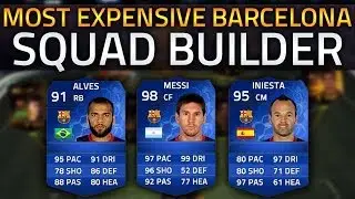 Most Expensive BARCELONA Team Possible On FIFA 14!